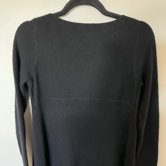 Charter club cashmere black sweater shark bite hem women’s xs - Picture 7 of 10